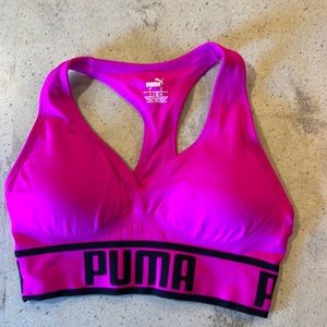 Pink Puma Sports Bra, size large